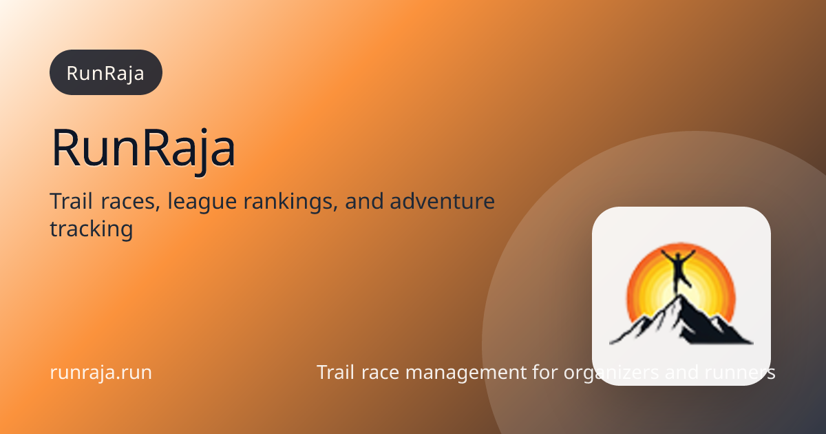 RunRaja | Trail Races and Adventure Tracking